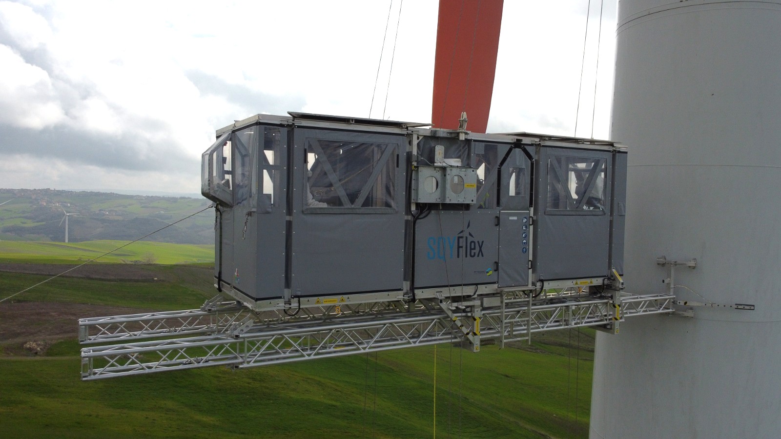 Riparazione pale con piattaforma SkyFlex wind